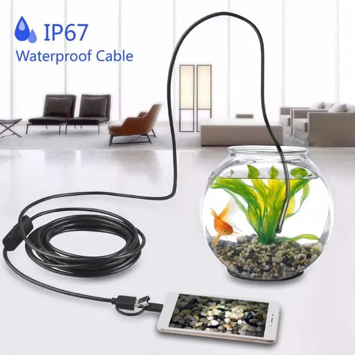 Kalsten | 3-in-1 USB Endoscope Camera – Waterproof, Flexible with 6 LED Lights