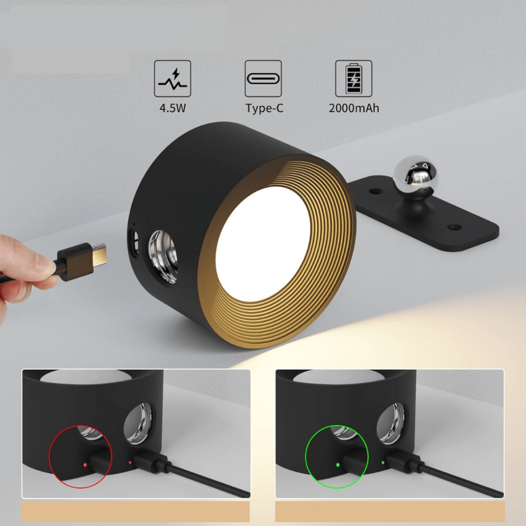 FlexiLamp – Wireless 360° Rechargeable Wall Lamp