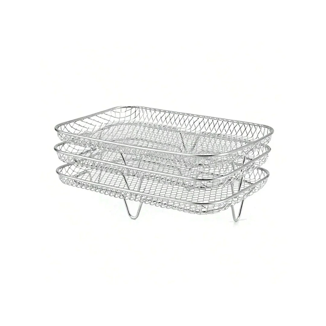 3-Tier Stainless Steel Air Fryer Rack Universal Stackable Accessory | Kalsten