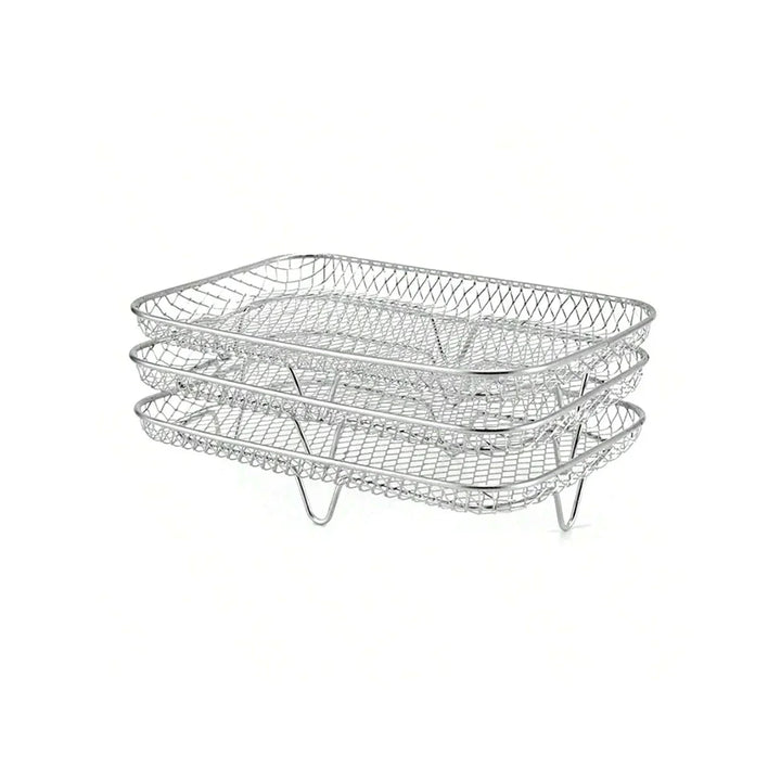 3-Tier Stainless Steel Air Fryer Rack Universal Stackable Accessory | Kalsten