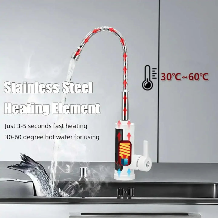Kalsten | 3000W Electric Kitchen Tap with Instant Hot Water - FlowHeat
