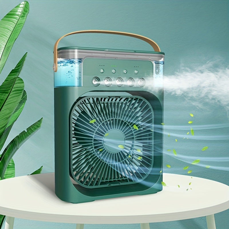 5A 2V Portable 600ml Spray Cooler Fan Desk USB Rechargeable Perfume Humidifier Air Conditioning A/C Cooling Fan 3 Wind Speeds | Kalsten