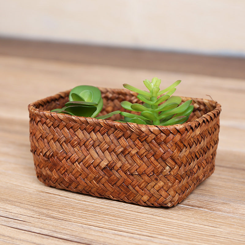 Handcrafted Natural Woven Storage Basket Kalsten