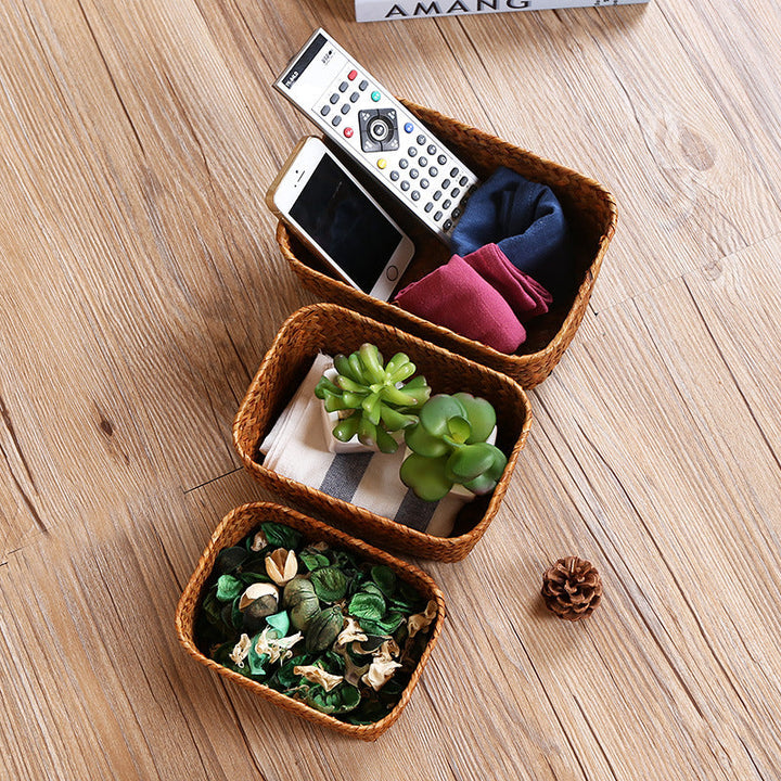 Handcrafted Natural Woven Storage Basket Kalsten
