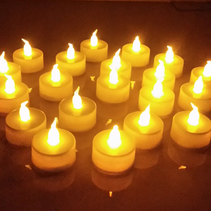 LED Flameless Tealight Candle Lights with Realistic Flicker Kalsten