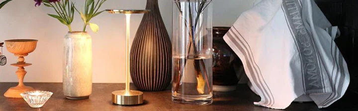 Wireless Table Lamp - Dimmable & Rechargeable Waterproof Desk Light | Kalsten