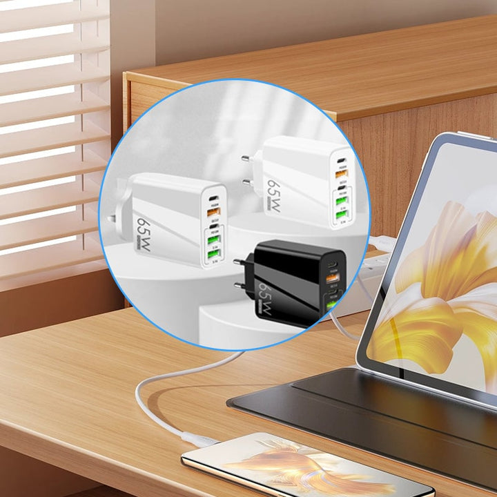 Kalsten | Multi Port Adaptor 65W Fast Charger - US Standard