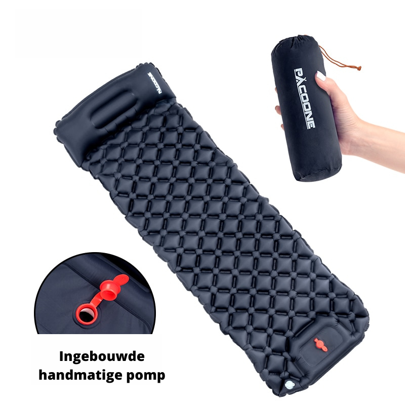 Compact sleeping mat with integrated pillow | Kalsten
