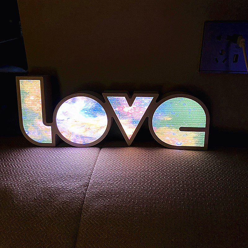 Modern Art Deco waterproof PS LOVE letters LED table lamp for the bedroom | Noxord