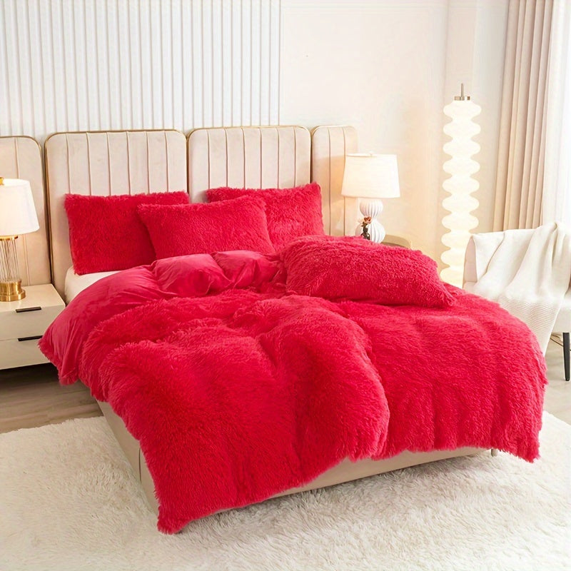 Ultra Soft Plush Duvet Cover Set with Zipper - Luxury & Comfort Kalsten