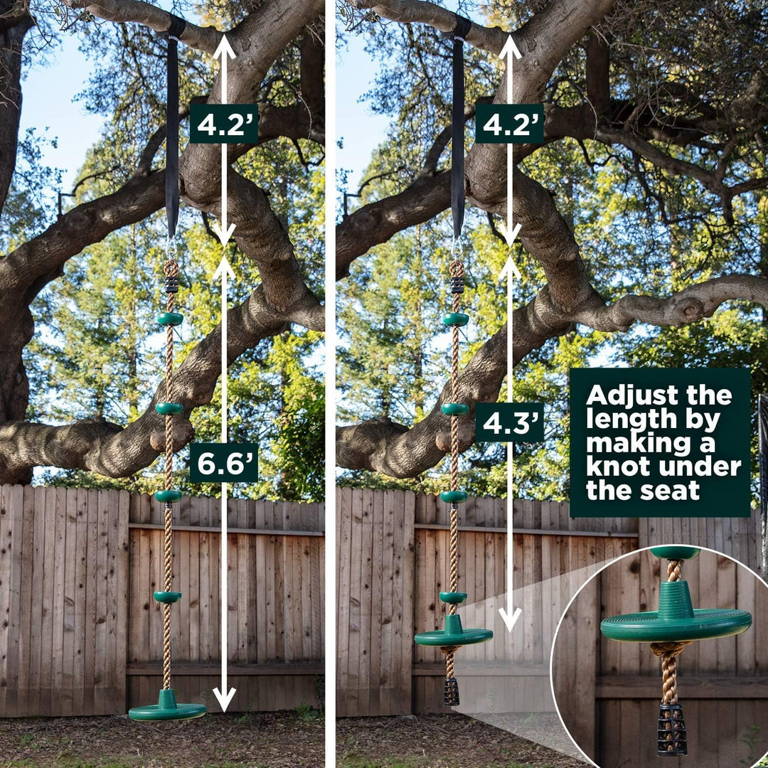 Kalsten | Adventurous Tree Swing Set - with Climbing Rope and Platforms for Children