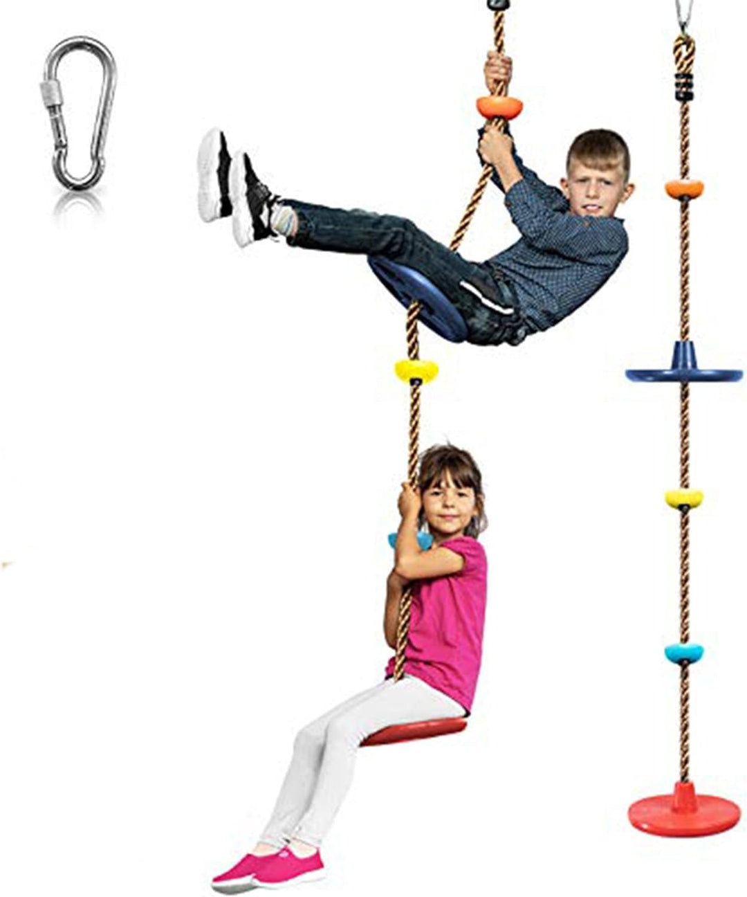 Kalsten | Adventurous Tree Swing Set - with Climbing Rope and Platforms for Children