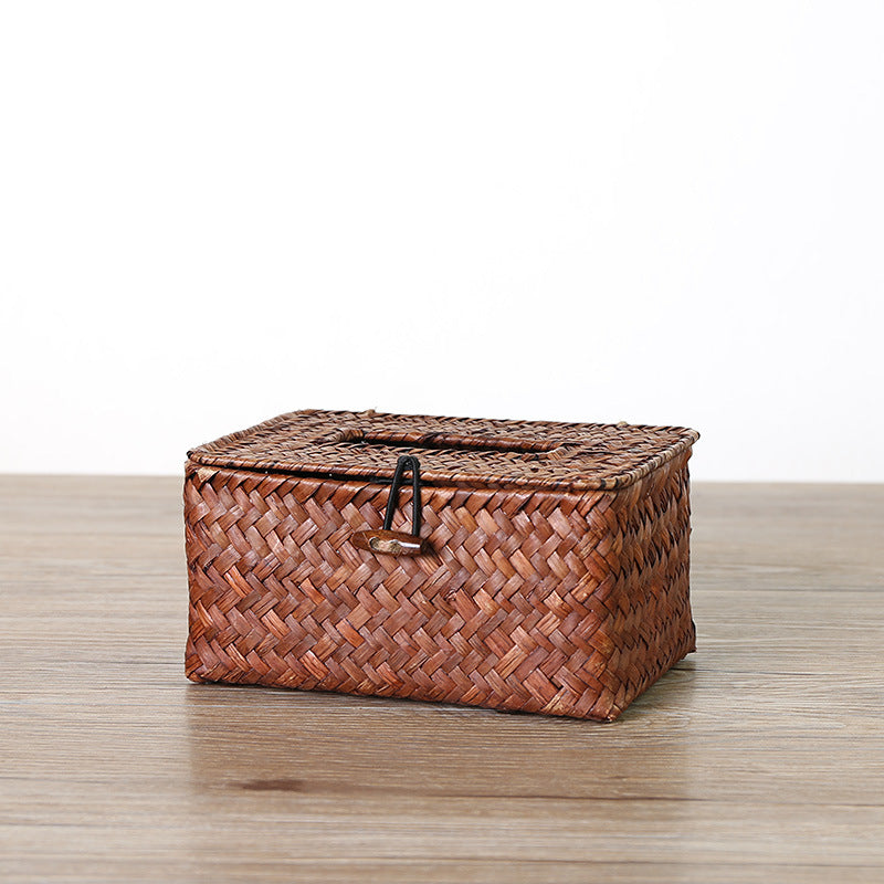 Unisex Handwoven Storage Box with Practical Lid Kalsten