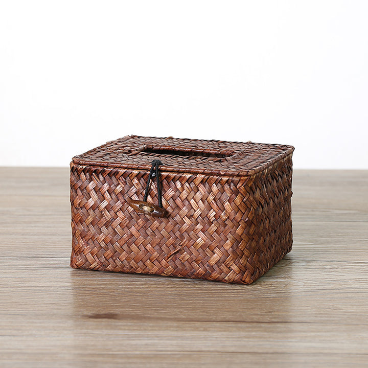 Unisex Handwoven Storage Box with Practical Lid Kalsten
