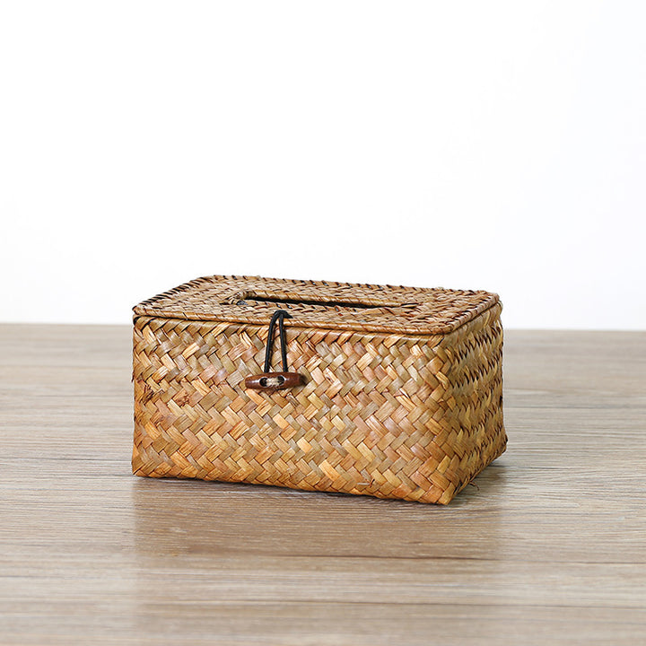 Unisex Handwoven Storage Box with Practical Lid Kalsten