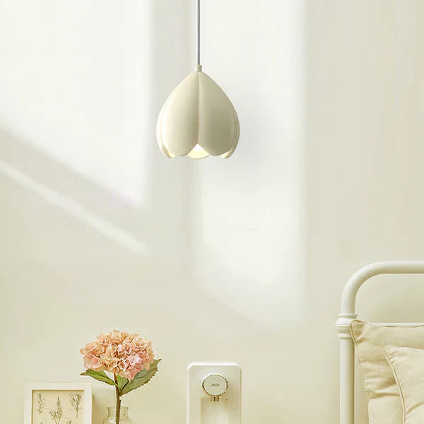 French Style Creamy Hanging Lamp Rustic Nature-Inspired Design Pendant Light | Kalsten