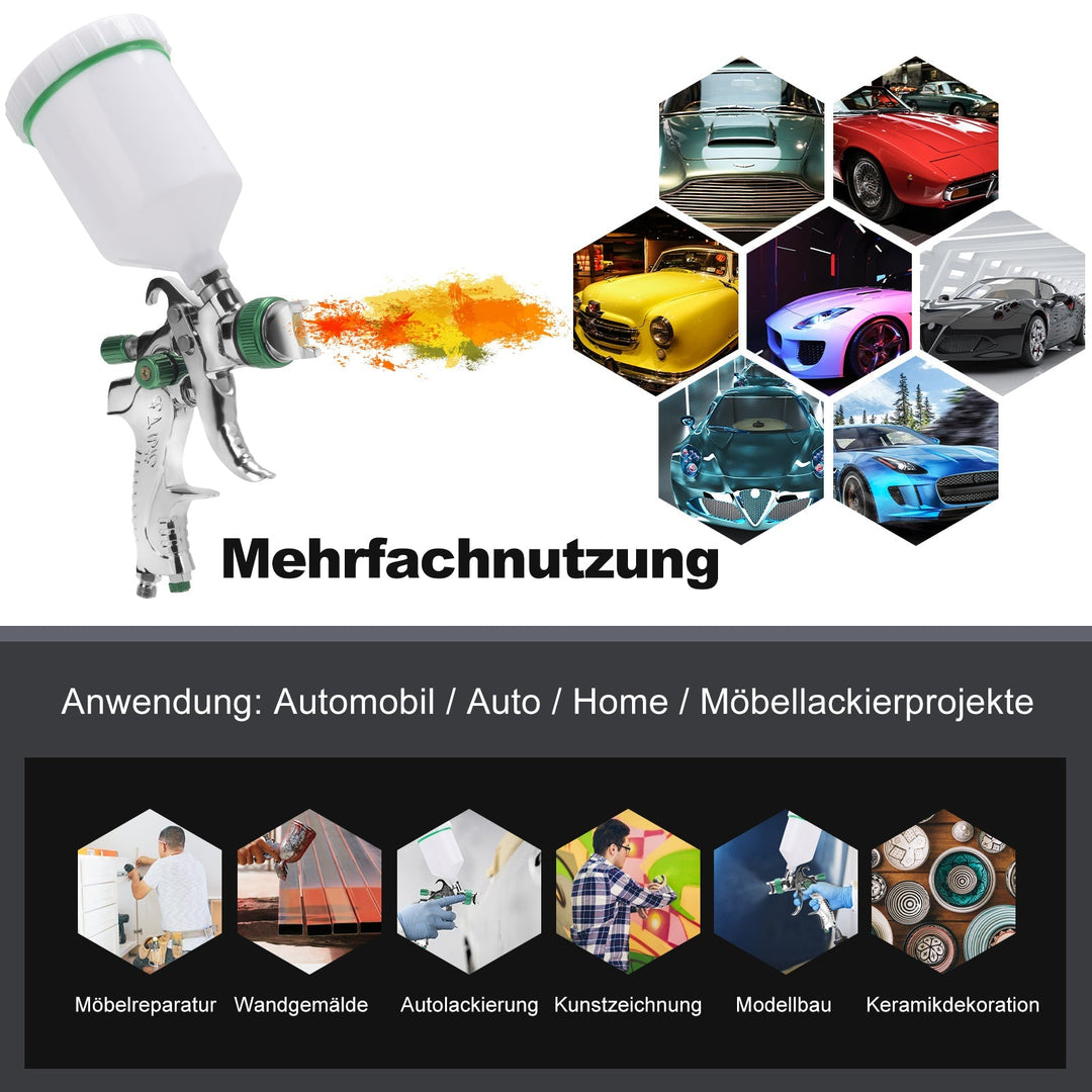 HVLP Spray Gun Spray Gun Set with Stainless Steel Nozzle | Kalsten