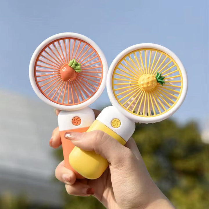 MTech Portable Handheld Fan – Strong Wind, Noiseless, Rechargeable Mini Fan With Base | Kalsten