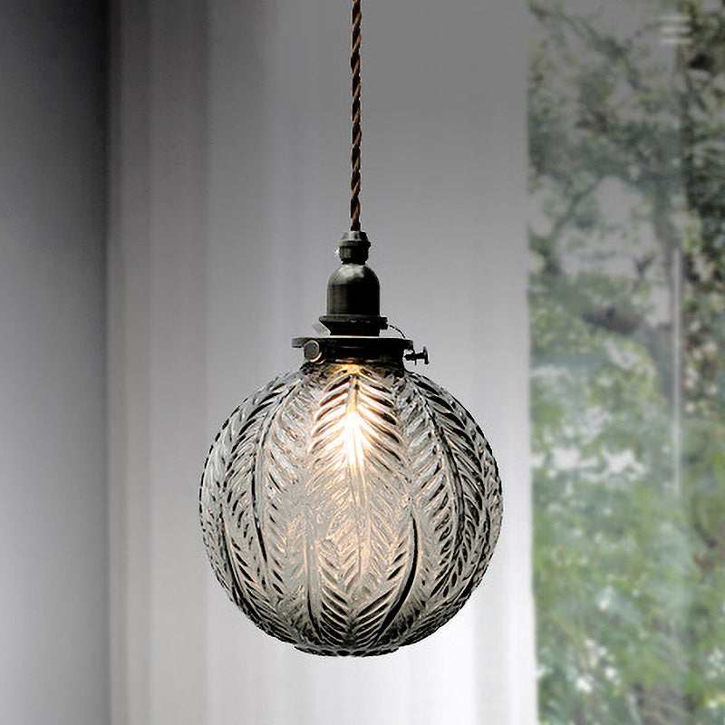 Vintage Glass Dome Pendant Lamp Noxord