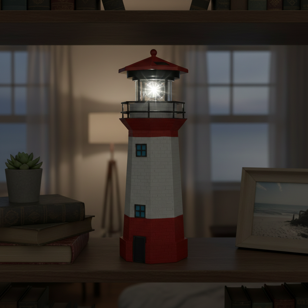 LED Lighthouse Solar Outdoor Landscape Lamp | Noxord