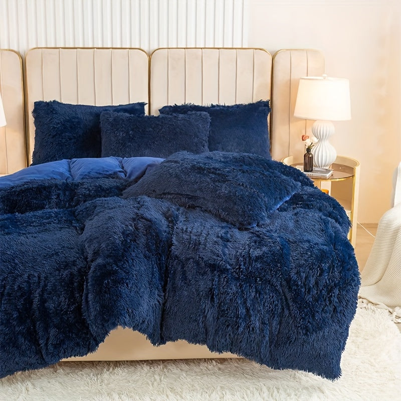 Ultra Soft Plush Duvet Cover Set with Zipper - Luxury & Comfort Kalsten