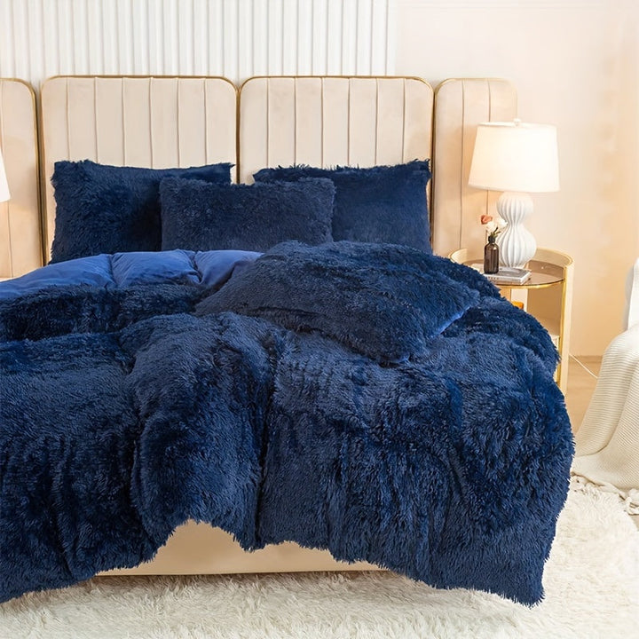 Ultra Soft Plush Duvet Cover Set with Zipper - Luxury & Comfort Kalsten