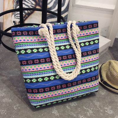 Trendy Shoulder Bag with Colorful Pattern Kalsten