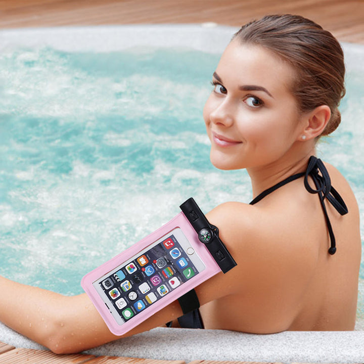 Waterproof smartphone case with card slot and integrated compass Kalsten