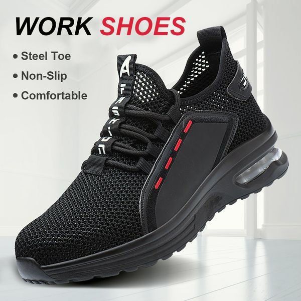 Kalsten | Ultralight, breathable, slip-resistant work shoes with steel toe - Free Shipping
