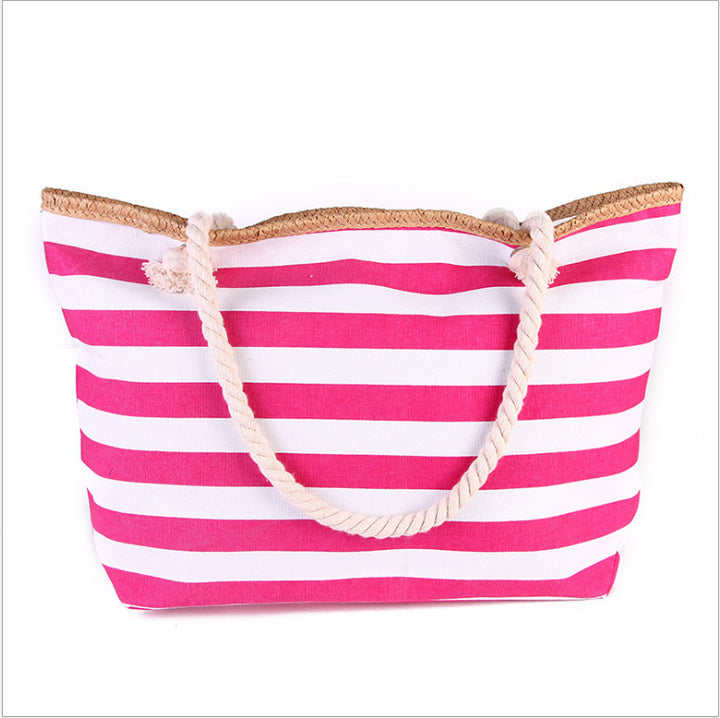 Large beach bag with maritime stripes Kalsten