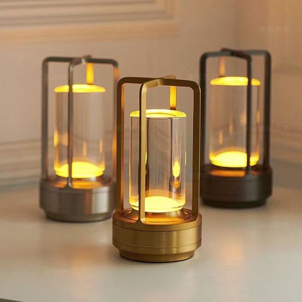 Klara Crystal Table Lamp with Touch Panel and USB Connection | Kalsten