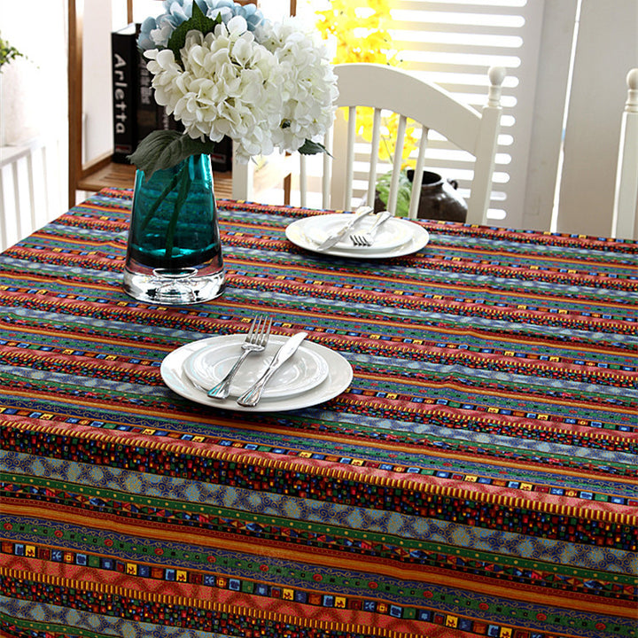 Geometric Print Tablecloth