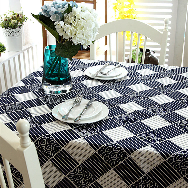 Decorative Tablecloth with Lace Edging