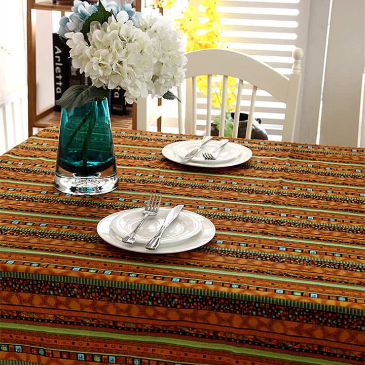 Geometric Print Tablecloth