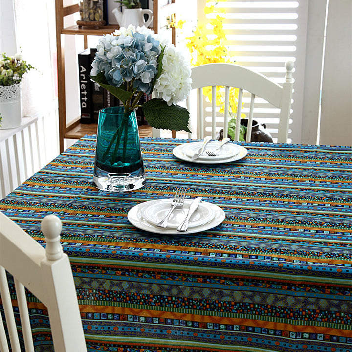 Geometric Print Tablecloth
