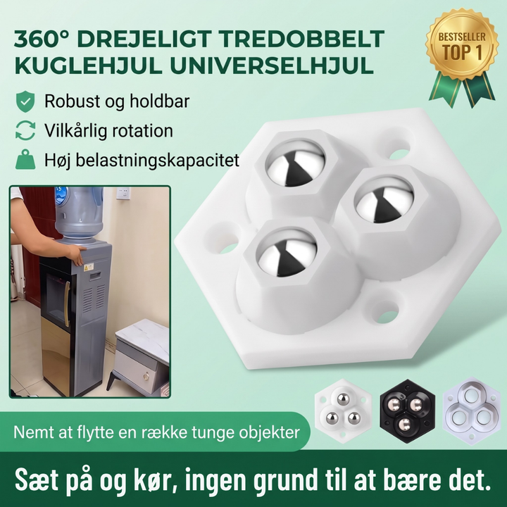TriGlide 360° furniture wheels with bearings | Kalsten