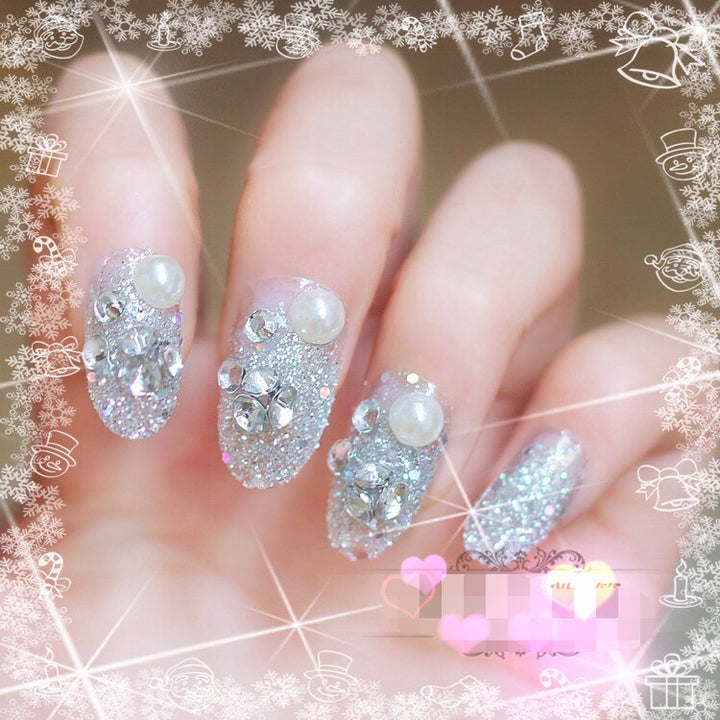 Artificial nails with delicate floral decorations Kalsten
