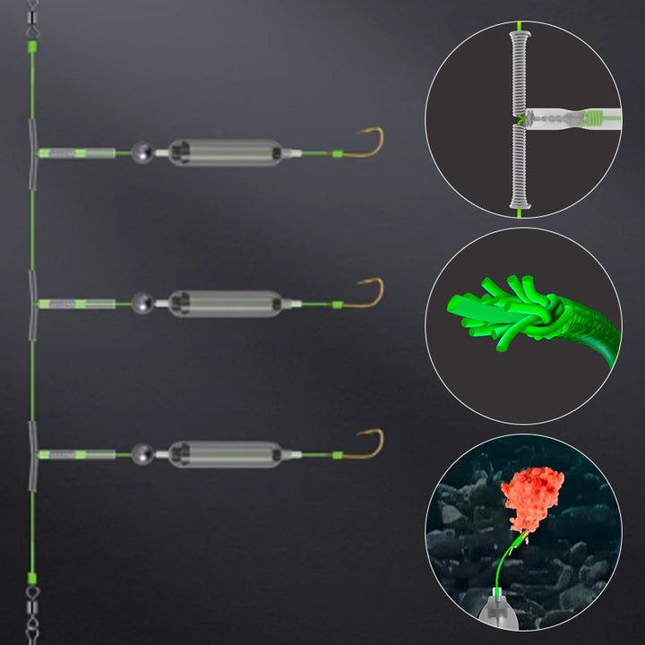 Noxord | 3 hooks Anti-drift bottom fishing rig