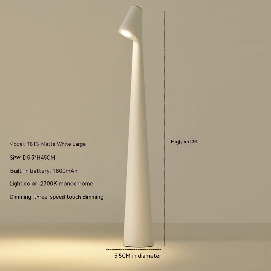 Table Lamp Modern Red Metal LED Light | Noxord