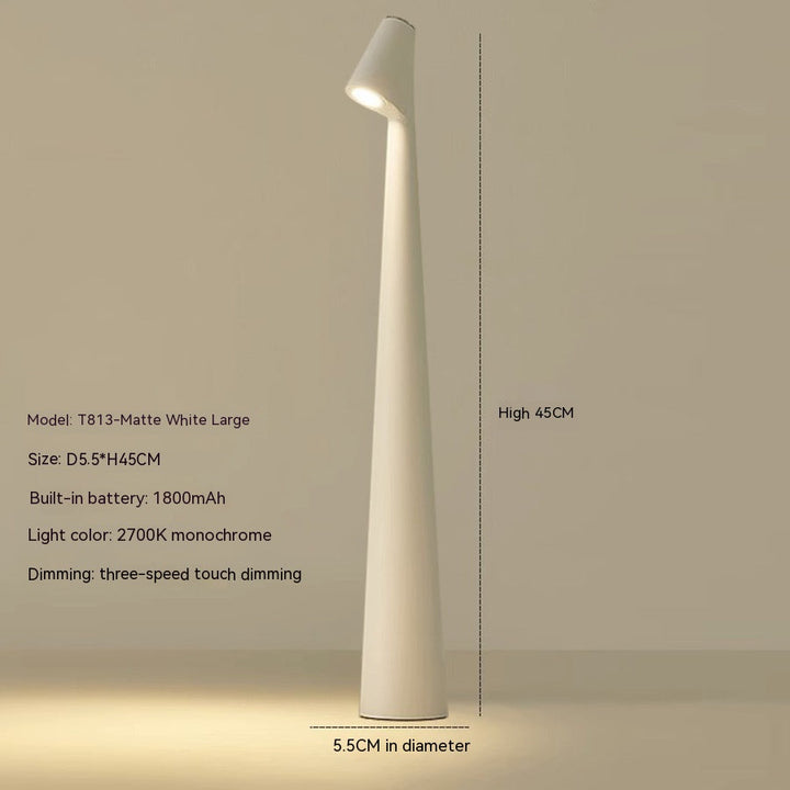 Table Lamp Modern Red Metal LED Light | Noxord