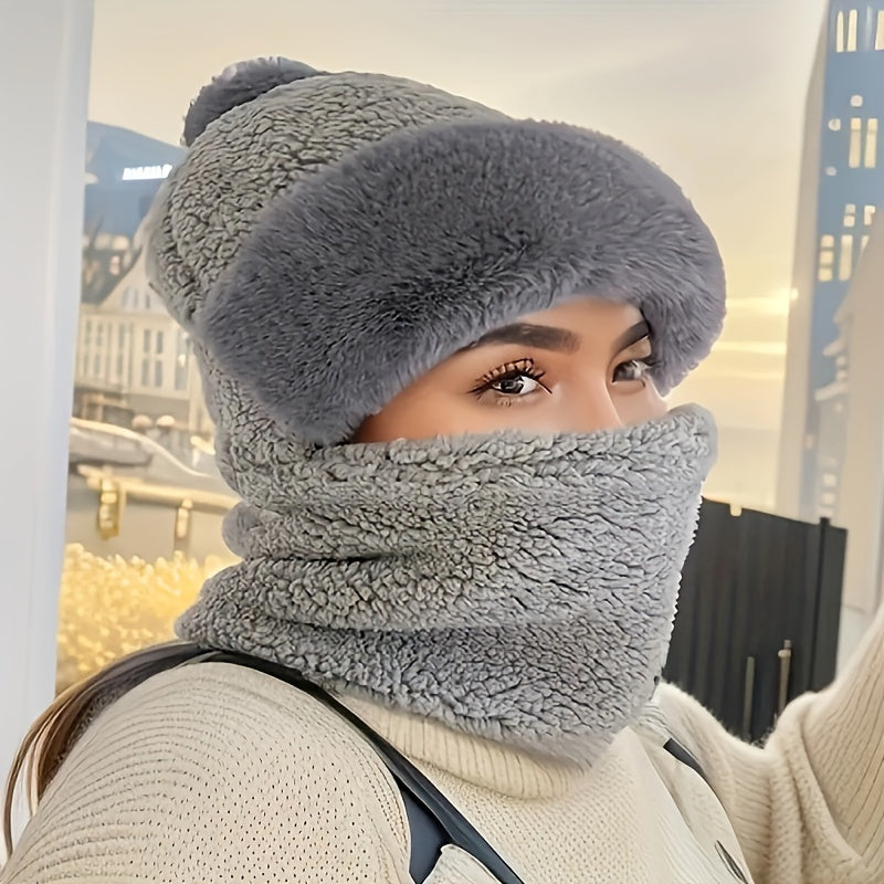 Kalsten | Winter Beanie & Scarf Set | Plush Fleece Lining | Windproof & Lightweight Warmth | ChillGuard
