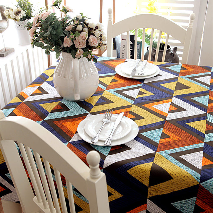 Geometric Pattern Tablecloth
