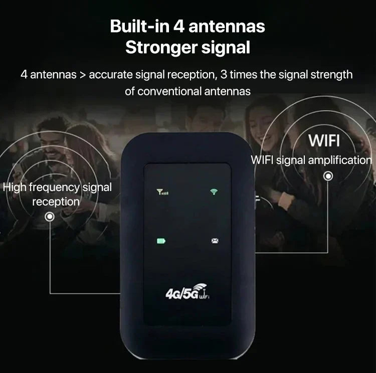 Kalsten | Portable 5G WiFi Router – High-Speed Mobile Wireless Internet Hotspot