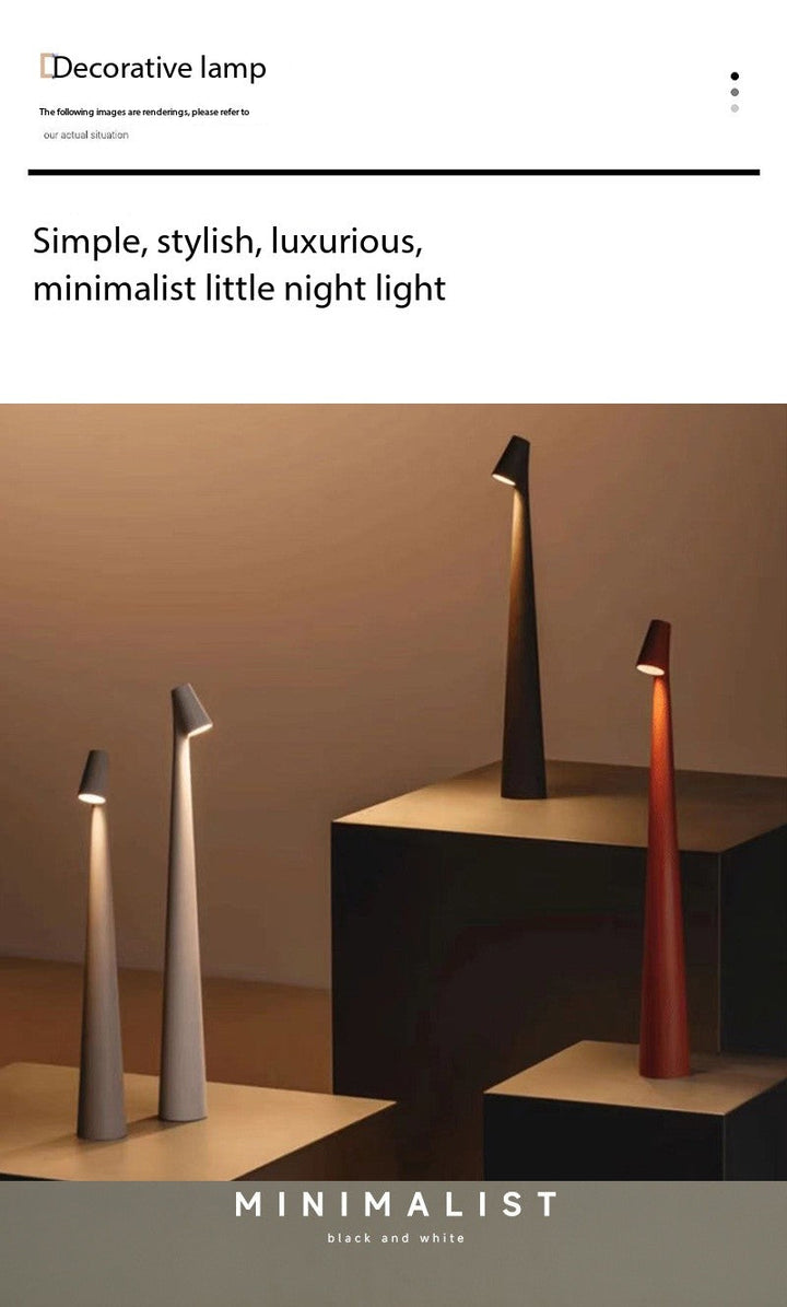 Gao Fushuai Rechargeable Table Lamp Bedside Advanced Lamp Creative Decorative Night Light Desktop Atmosphere Lamp | Noxord