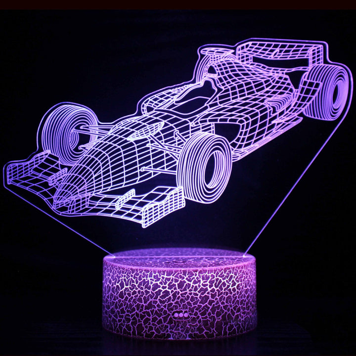 Sports car series 3d night light LED stereo light illusion lamp USB bedside table lamp modeling lamp dimming | Kalsten