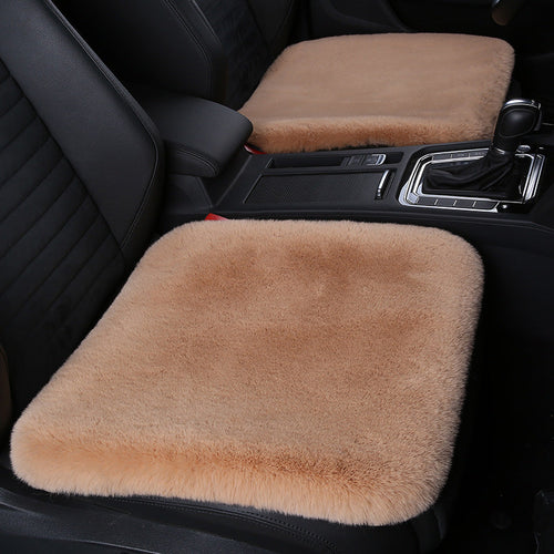 Noxord 丨 Thickened Winter Short Rabbit Plush Car Seat Cushion without Backrest