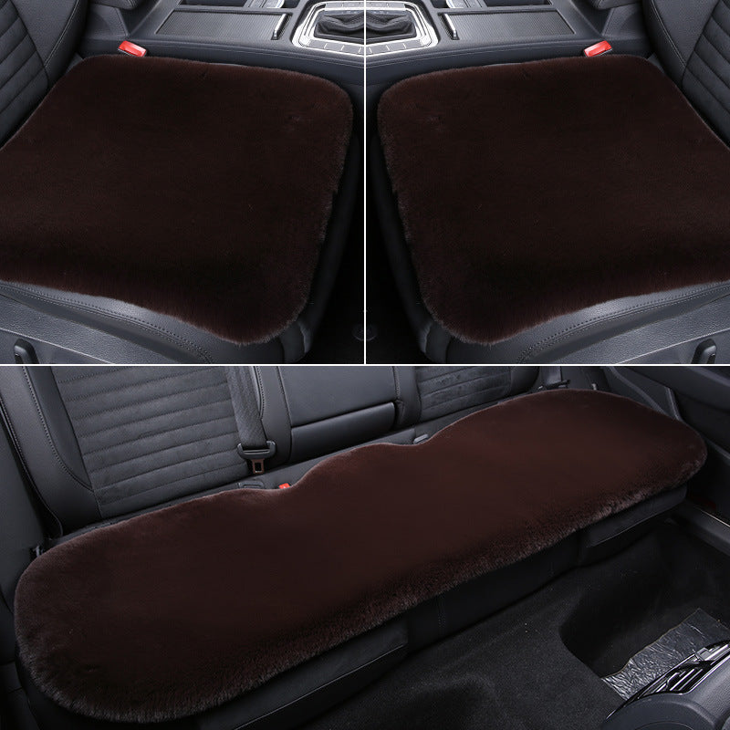 Noxord 丨 Thickened Winter Short Rabbit Plush Car Seat Cushion without Backrest