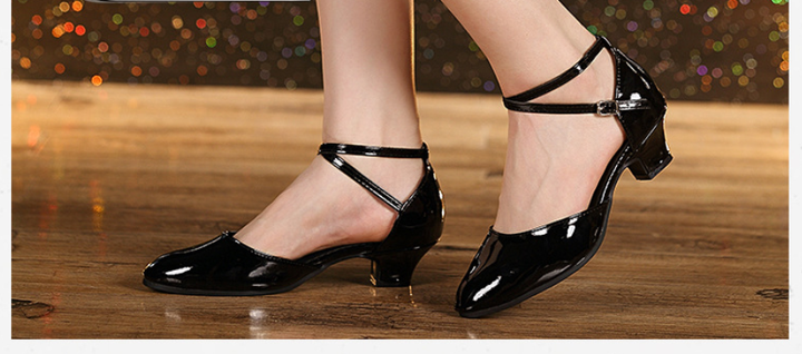 Kalsten | Latin Dance Shoes Soft-Sole 3.5CM Low Heel Practice Footwear