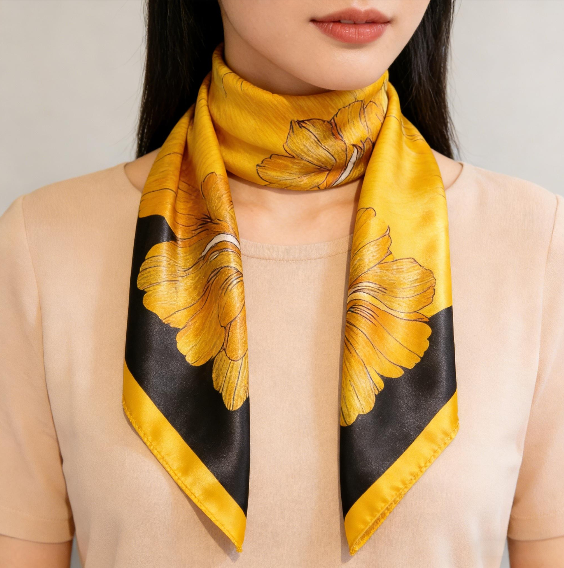 Kalsten | Retro Korean Style Faux Silk Scarf