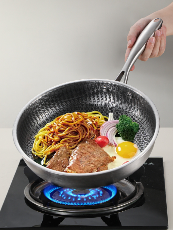 Kalsten | Stainless Steel Uncoated Non-stick Frying Pan